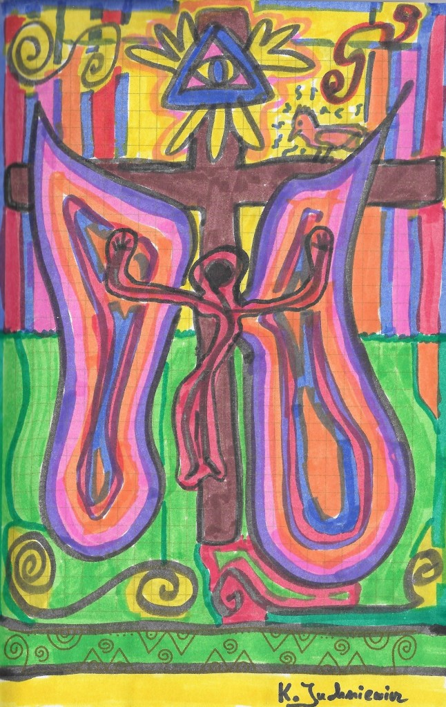 Zbuntowany Anioł na krzyżu się zbawi