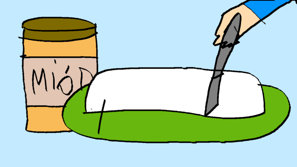 Kroimy twaróg wiejski (z miodem)